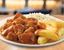 Chicken curry chips